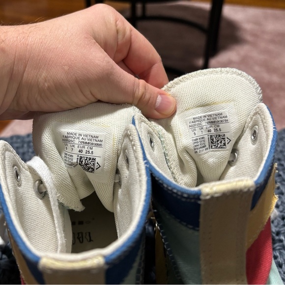 Platform Colorblock Converse High-Tops - Picture 5 of 7